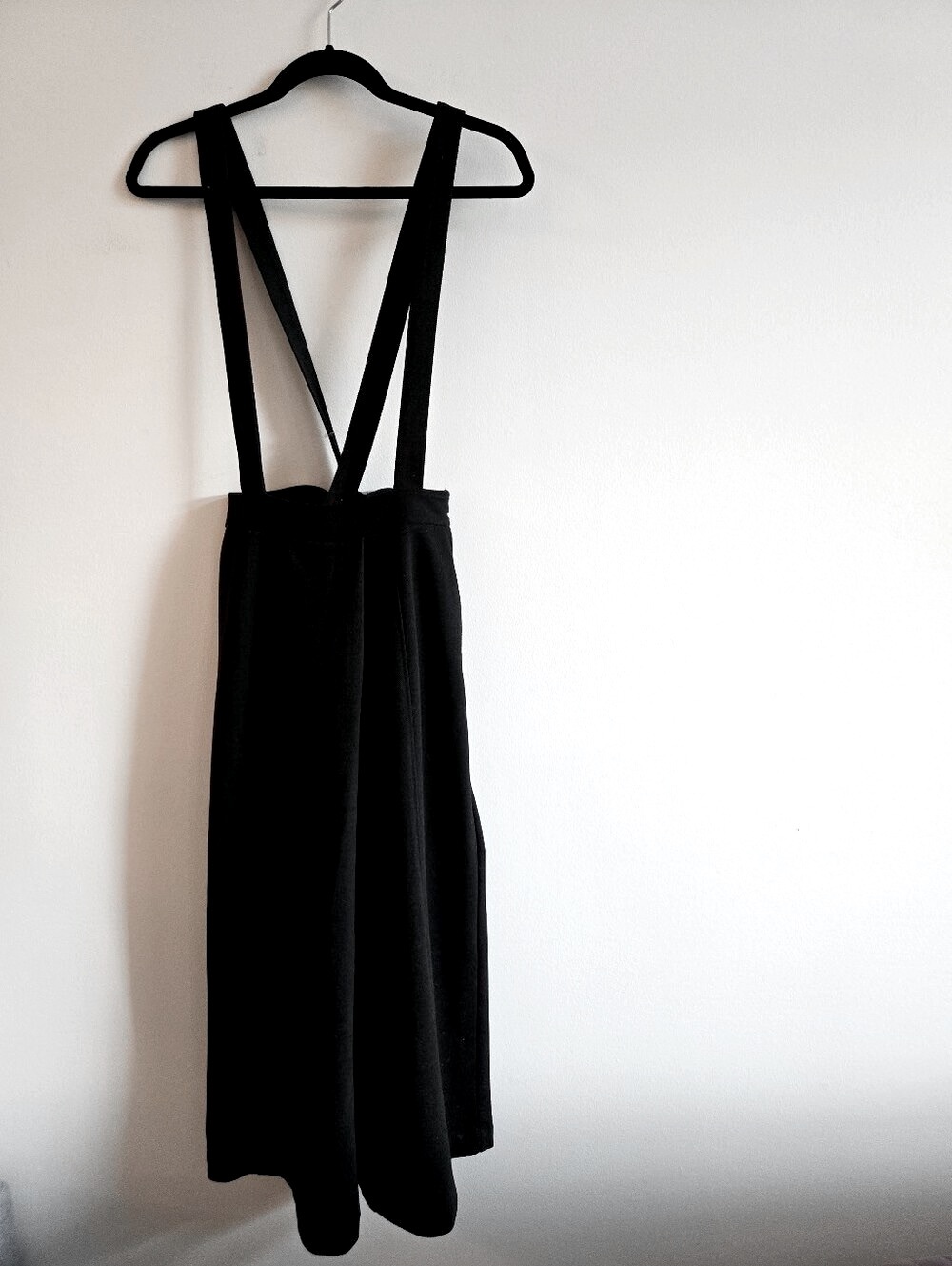 OAK + FORT I S Pinafore Suspender Culotte Jumpsuit I black